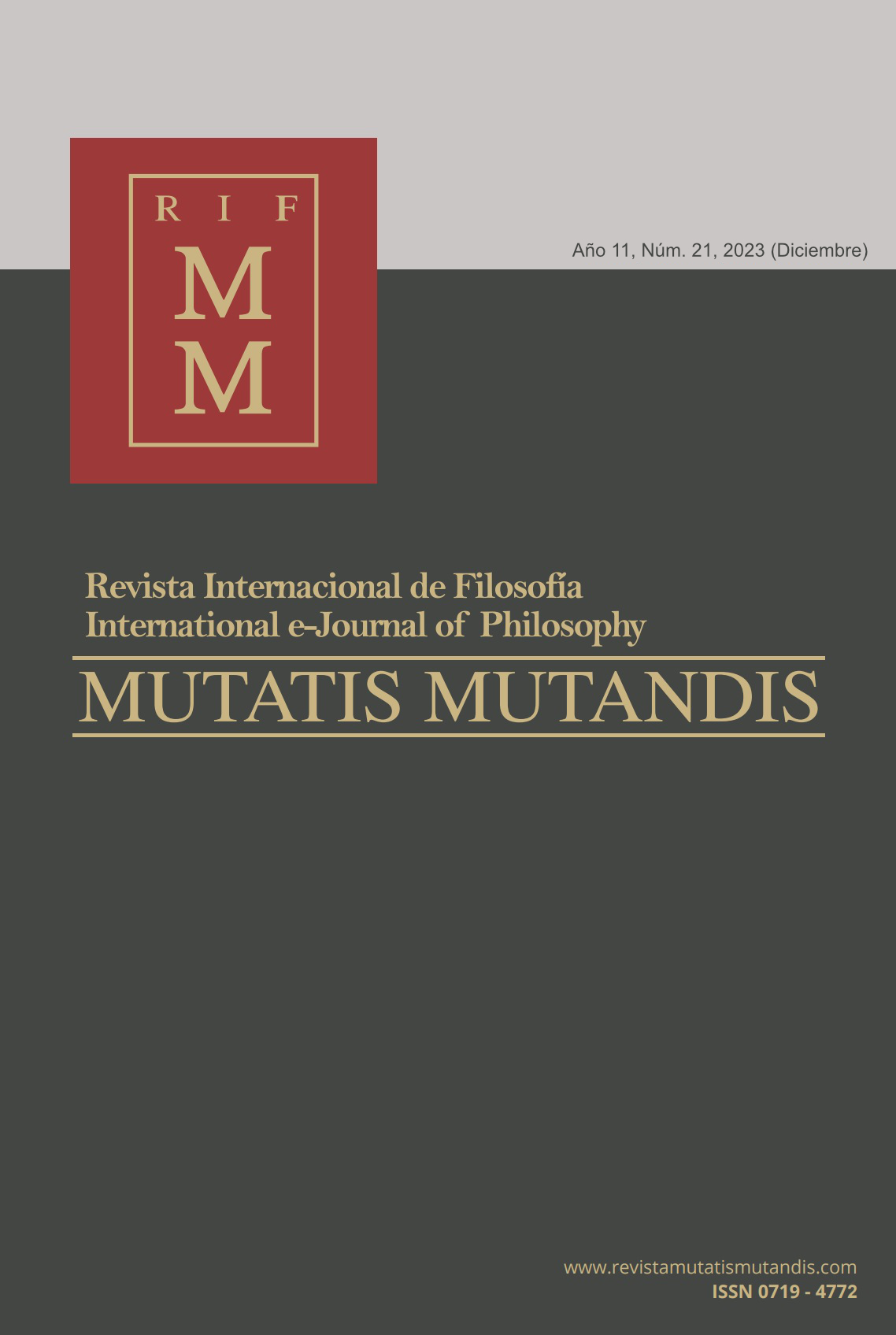 Mutatis Mutandis Revista Internacional De Filosof A